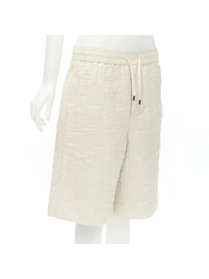 Pantalones cortos de nailon Fendi Vintage beige