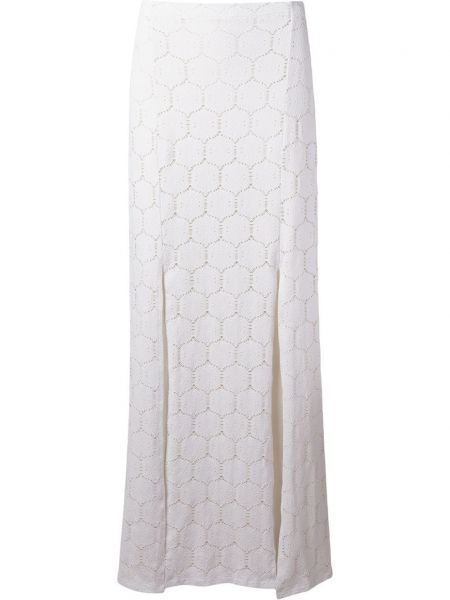 Bavlnená sukňa Amir Slama biela