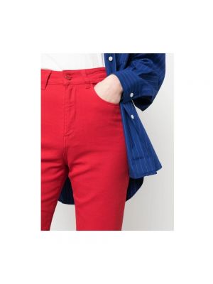 Pantalones chinos Kiton rojo