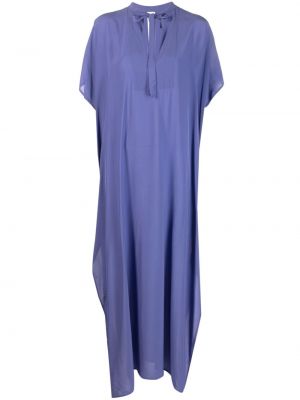 Dlouhé šaty s mašlí Fisico fialové