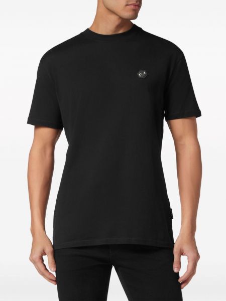 T-shirt en coton Philipp Plein noir