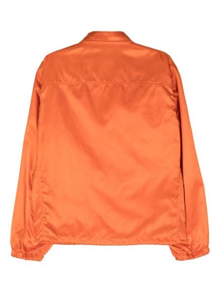 Satynowy długa kurtka klasyczny Junya Watanabe Man pomarańczowy