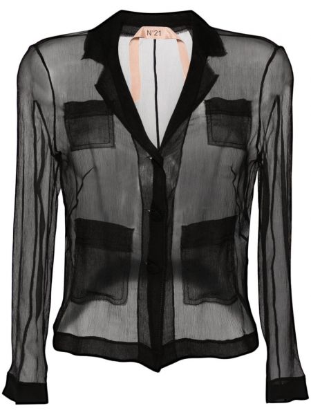Копринена блуза N°21 черно