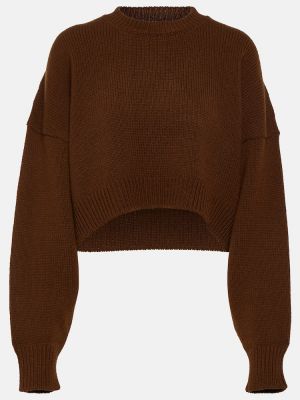 Кашмирен пуловер Dolce&gabbana кафяво