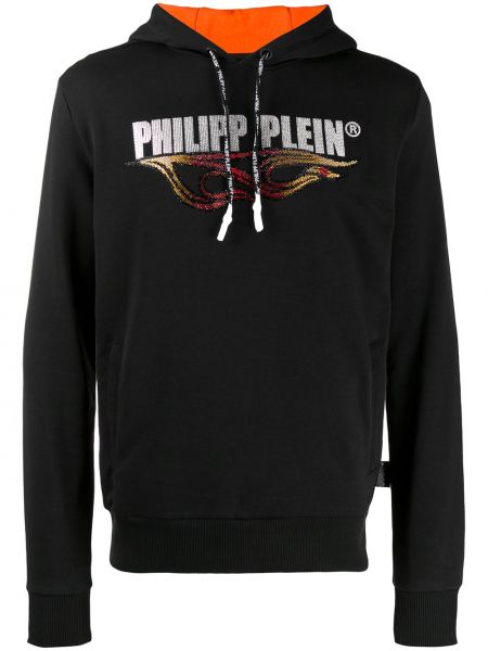 Sudadera con capucha con estampado Philipp Plein negro