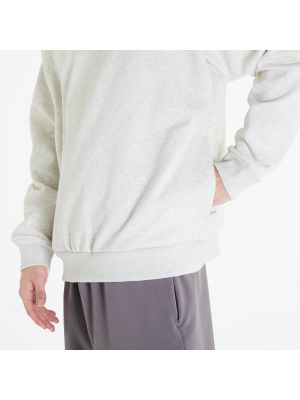 Μελανζέ φούτερ με λαιμόκοψη Adidas Originals λευκό