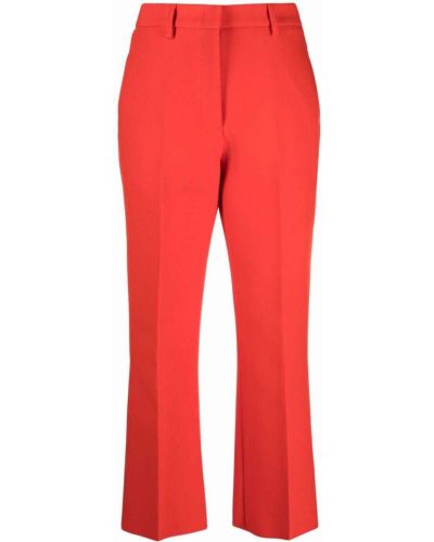 Pantalones de cintura alta Msgm rojo