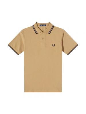 Polo slim fit Fred Perry beżowa