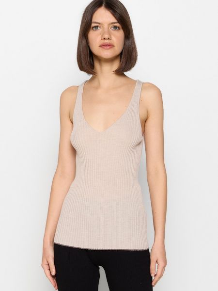Top By Malene Birger beżowy
