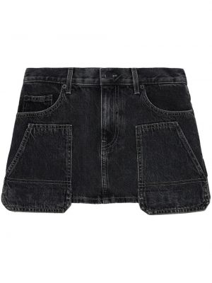 Spódnica jeansowa Helmut Lang czarna