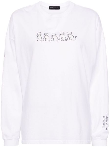 Βαμβακερή μπλούζα με σχέδιο Undercover λευκό