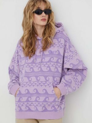 Pulover s kapuco Roxy vijolična