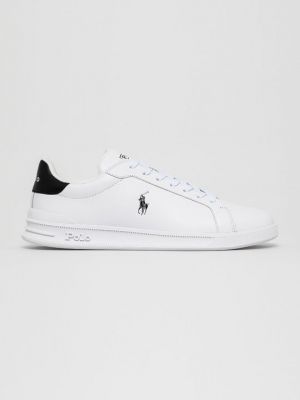 Белые кожаные туфли Polo Ralph Lauren