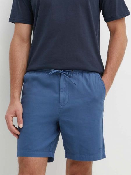 Pamučne kratke hlače Barbour plava