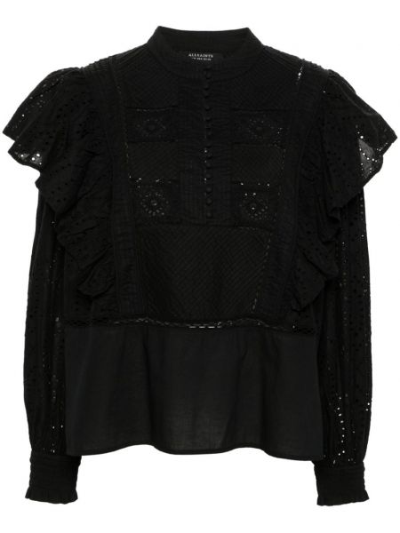 Bomuld top Allsaints sort