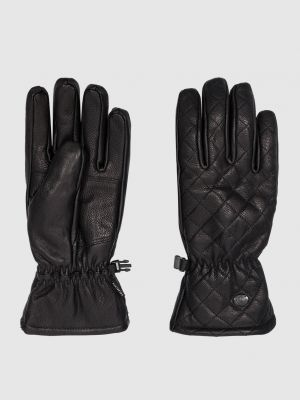 Шкіряні рукавички Goldbergh чорні