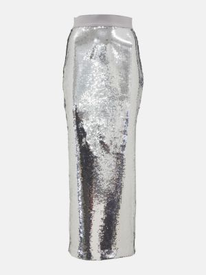 Długa spódnica z cekinami Alex Perry srebrna
