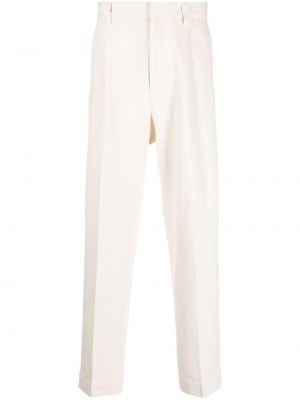 Pantalon cargo avec poches plissé Zegna blanc