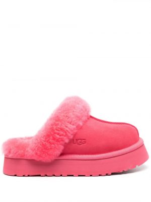 Papuci de casă cu platformă Ugg roz