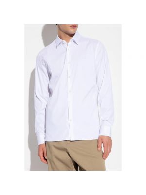 Camisa de algodón Lacoste blanco