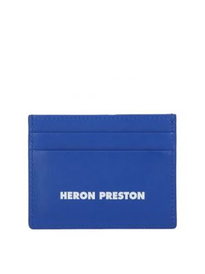 Portfel skórzany Heron Preston niebieski