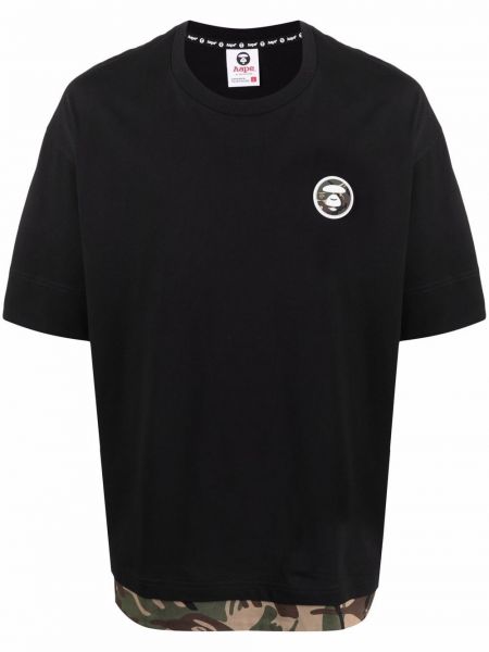 Kamuflere trykt t-skjorte Aape By *a Bathing Ape® svart