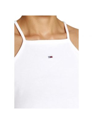 Top slim fit Tommy Jeans blanco