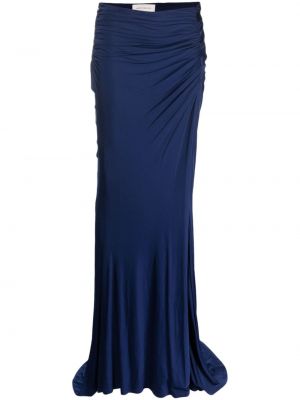Hedvábné dlouhá sukně Gemy Maalouf modré
