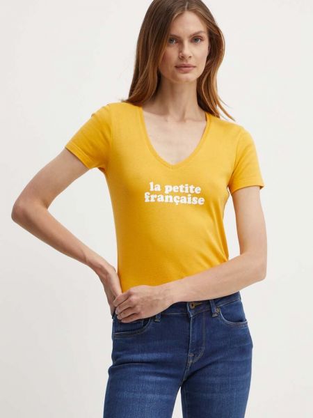 Pamučna majica La Petite Française narančasta