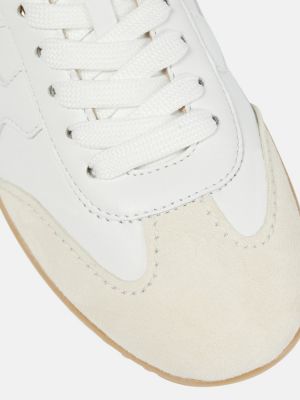 Sneakers di pelle Hogan bianco