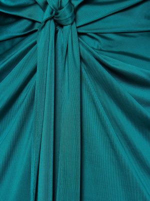Maksi suknelė v formos iškirpte ilgomis rankovėmis Roberto Cavalli