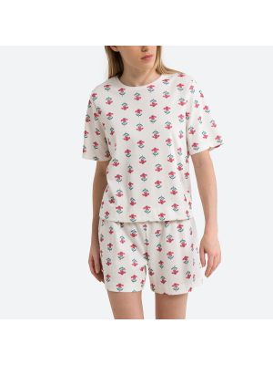 Pijama de algodón Petit Bateau beige