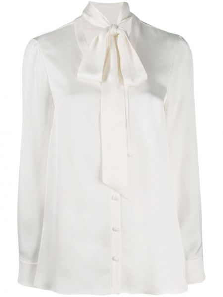 Camisa con lazo Alexander Mcqueen blanco