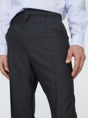 Vlnené nohavice Loewe sivá