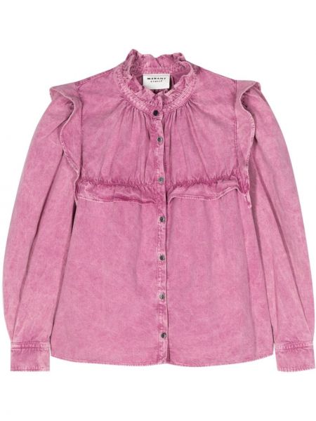 Traper košulja Marant Etoile ružičasta
