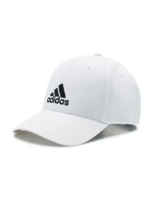 Șapcă cu broderie Adidas Performance alb