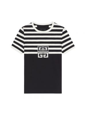 Top di cotone a righe in jersey Givenchy