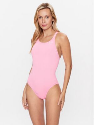 Egyrészes fürdőruha Nike rózsaszín