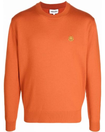 Jersey de tela jersey con rayas de tigre Kenzo naranja