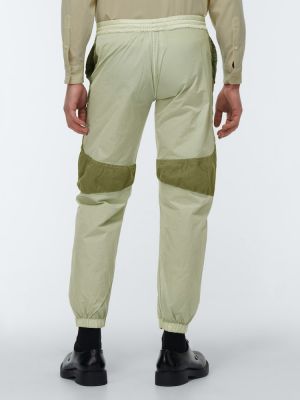 Pantaloni sport din bumbac Ranra verde