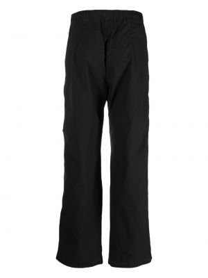 Drapované rovné kalhoty James Perse černé