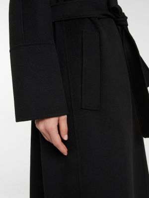 Μάλλινο παλτό 's Max Mara μαύρο