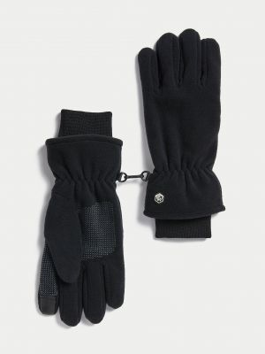Флисовые перчатки Marks & Spencer черные