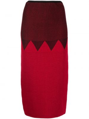 Vlněné pletená sukně s vysokým pasem Jean Paul Gaultier Pre-owned