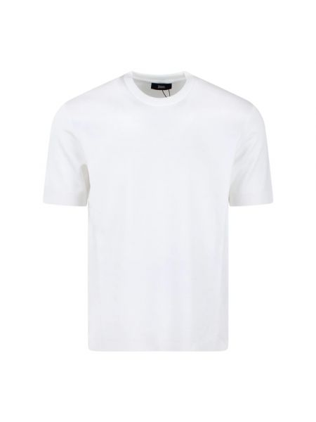 T-shirt mit rundem ausschnitt Herno weiß