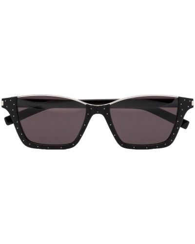 Gafas de sol con apliques Saint Laurent Eyewear negro