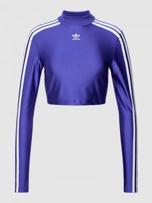 Bluzka z długim rękawem Adidas Originals fioletowa