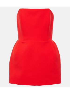Mini vestido de crepé Magda Butrym rojo