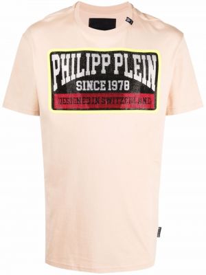 Painettu puuvilla t-paita Philipp Plein