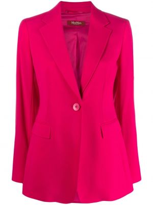 Ull lang blazer 's Max Mara rosa